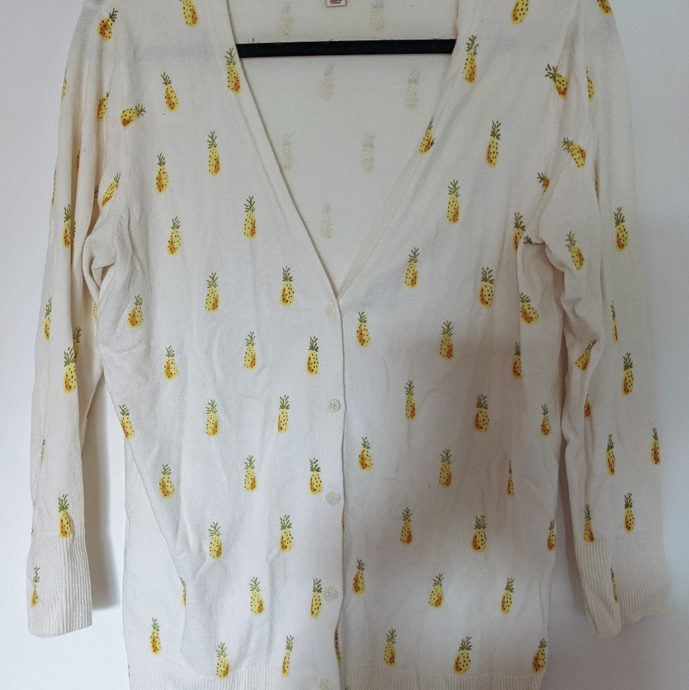 ✨NWOT Pineapple Cardigan